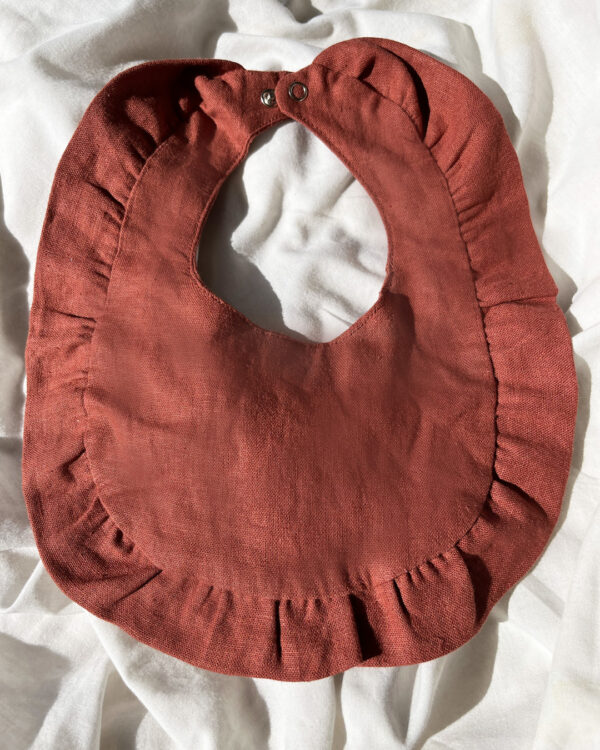 Babero Lino Terracota