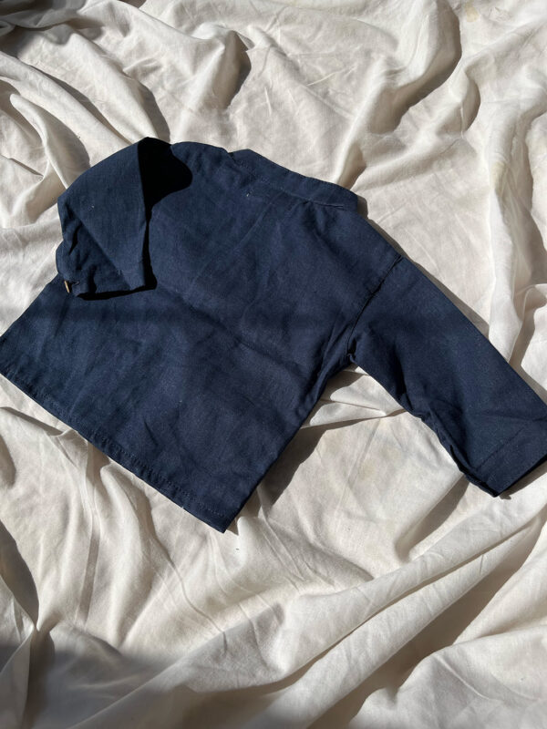 Camisa Lino Azul Marino