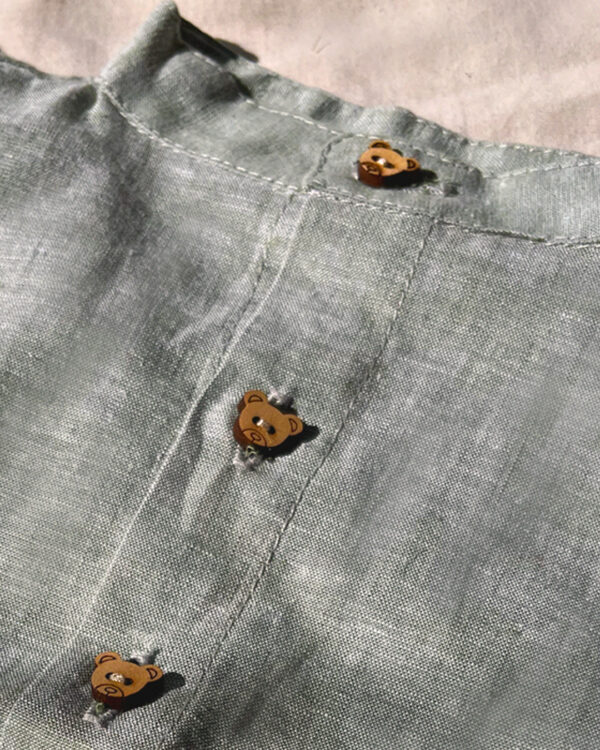 Camisa Lino Verde Agua