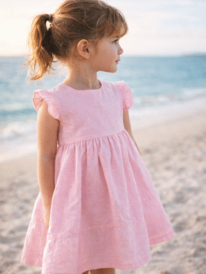 Vestido Milán Lino Rosado