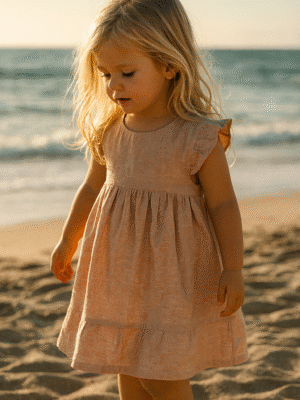 Vestido Milán Lino Beige