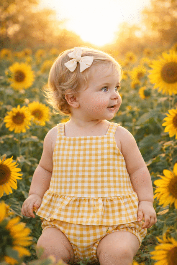 Conjunto Cuadrillé Madrid Amarillo