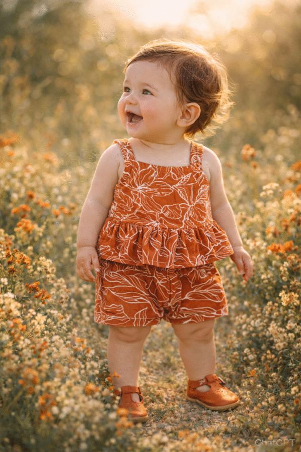 CONJUNTO PIE Conjunto Lino Madrid Terracota