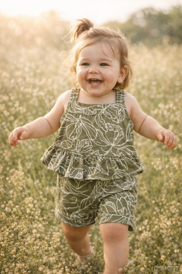 conjunto lino verde estampado Conjunto Lino Madrid Verde