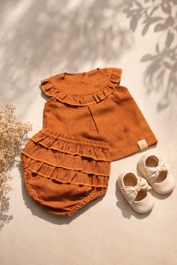 Conjunto Lino Venecia Terracota