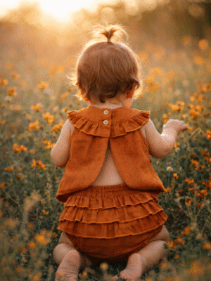 Conjunto Lino Venecia Terracota